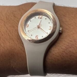 Beige & Rose Gold Watch